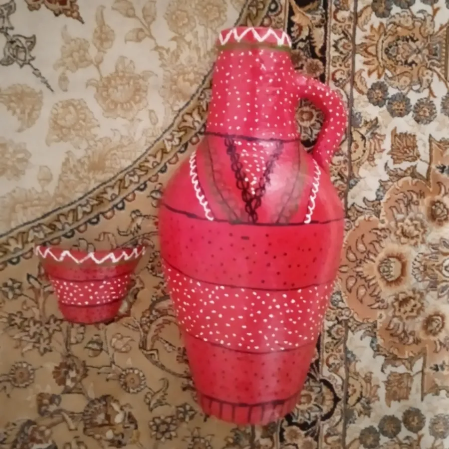 کوزه و لیوان نقطه کوبی