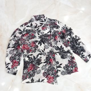 شومیز حریر گلدار