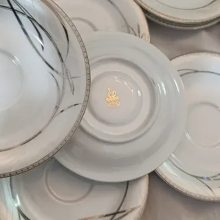 12بشقاب پیش دستی چینی توس