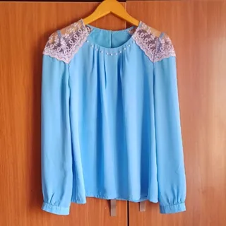 شومیز مجلسی سرشانه گیپور