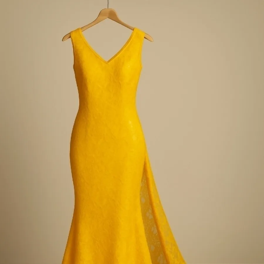 لباس مجلسی طلایی شاین