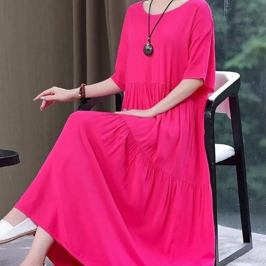 پیراهن ساحلی نخی