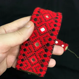 ست سوزندوزی آینه کار دست