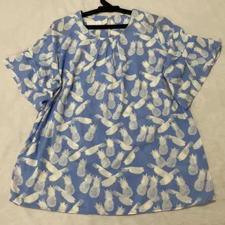 بلوز آستین کوتاه نخ