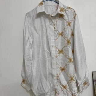 شومیز سفید طلایی