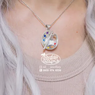گردنبند پالت نقره