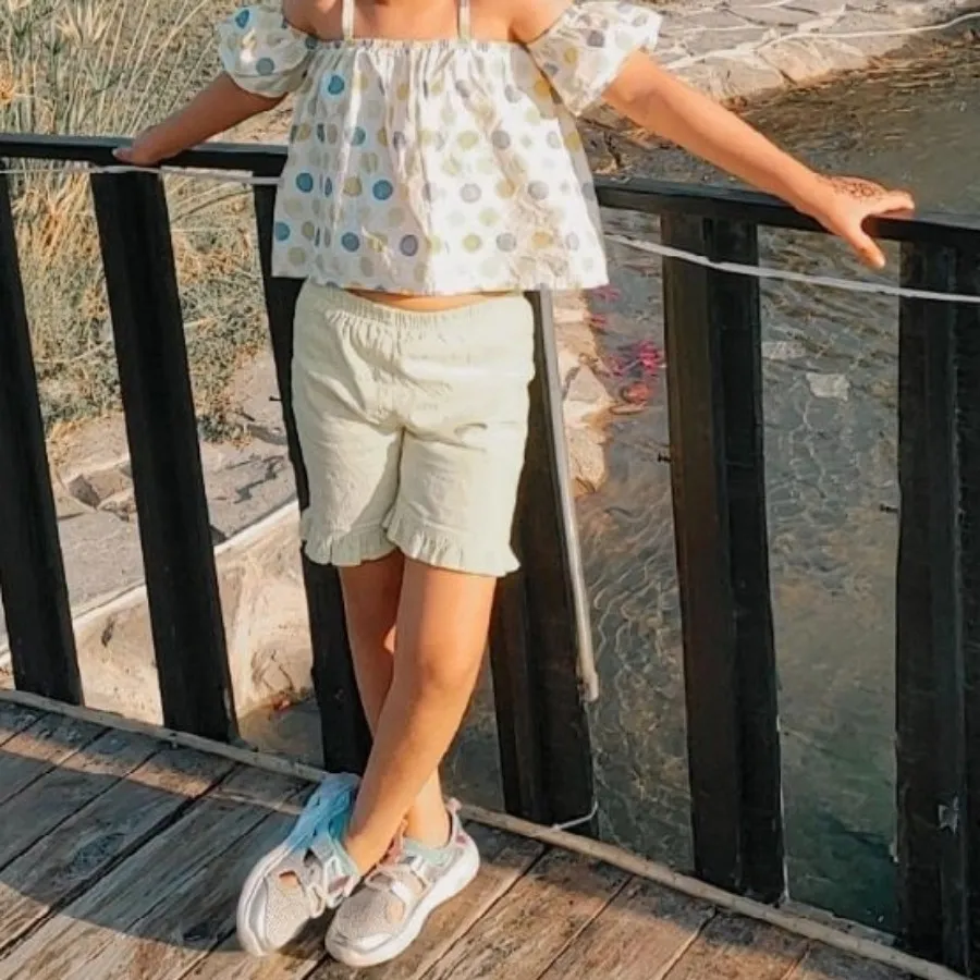 تاپ و شلوارک دخترانه