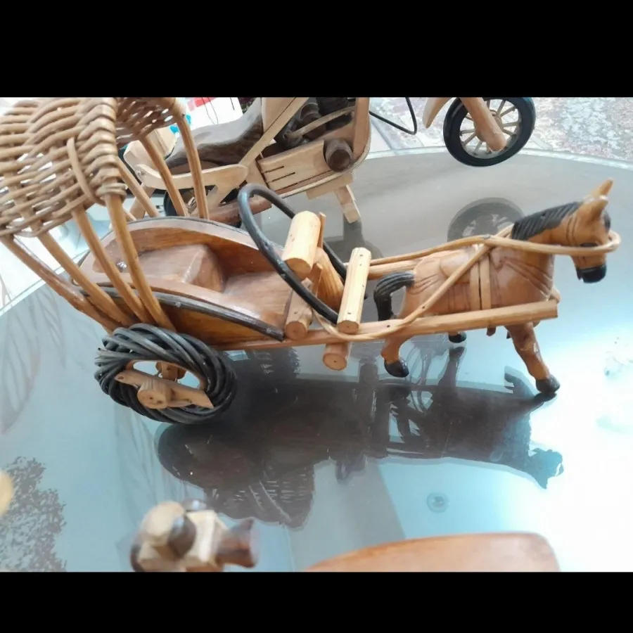 دکوری چوبی،ماشین،اسب،موتو