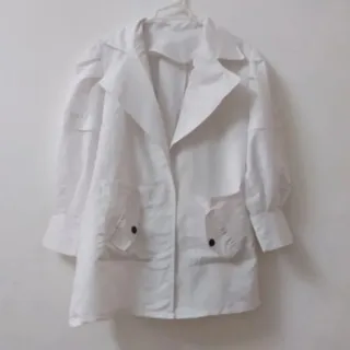 شومیز مانتویی سفید