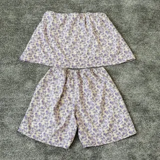 ست تاپ و شورتک نخی