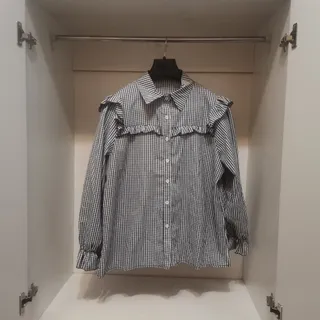 شومیز دم استین چین سویدی