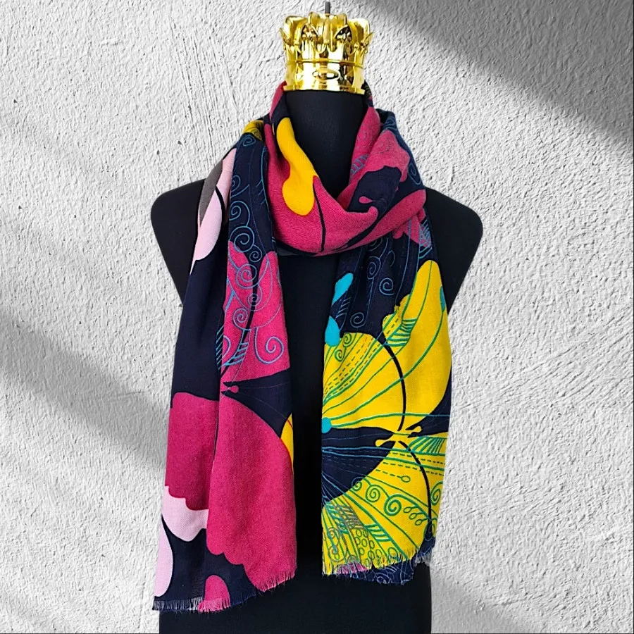 شال رنگ رنگی