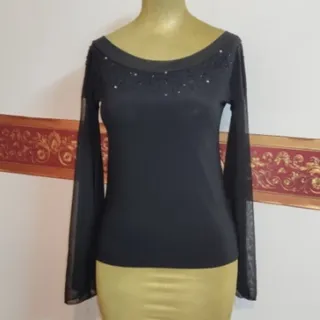 شومیز مشکی آستین بلند