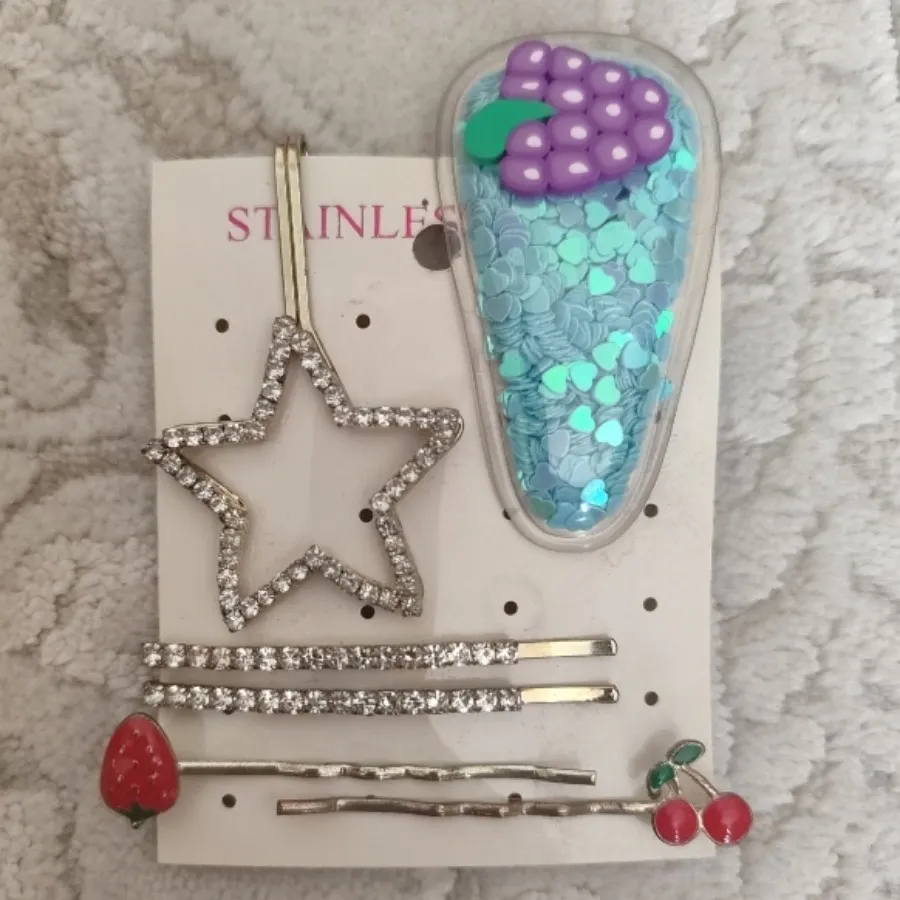 شش عدد گیره مو فانتزی