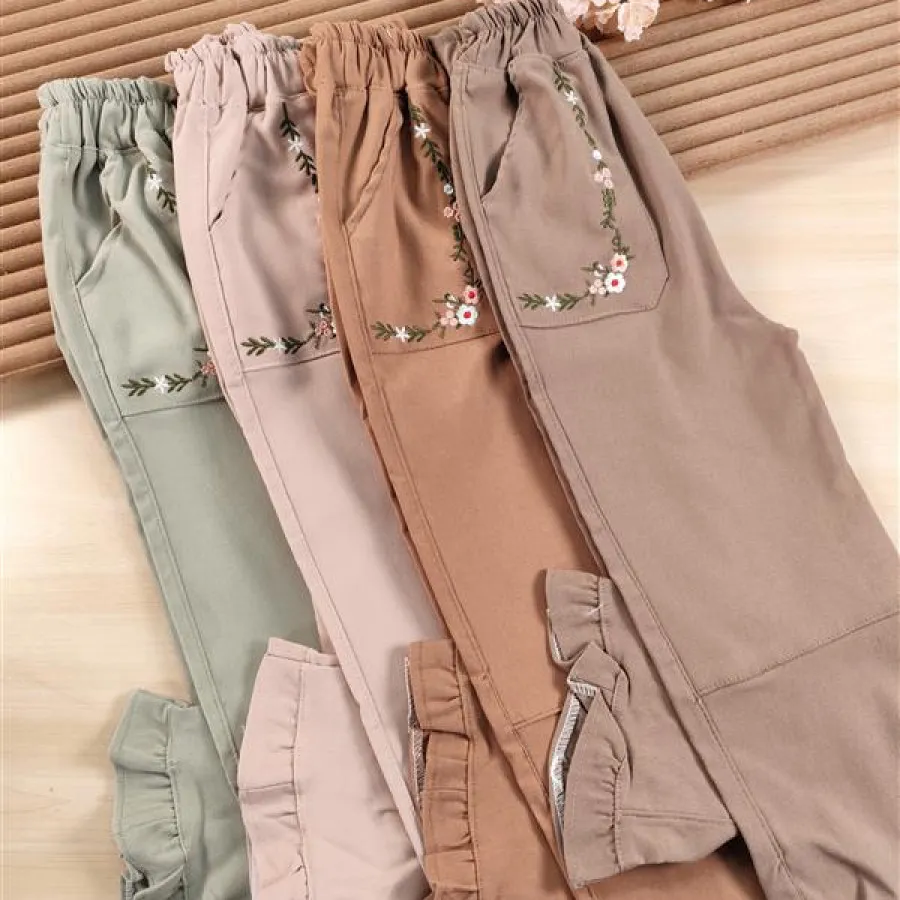 شلوار کتان دخترونه