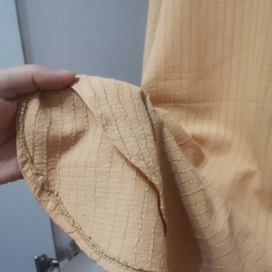 شومیز کرم هلویی مانتویی