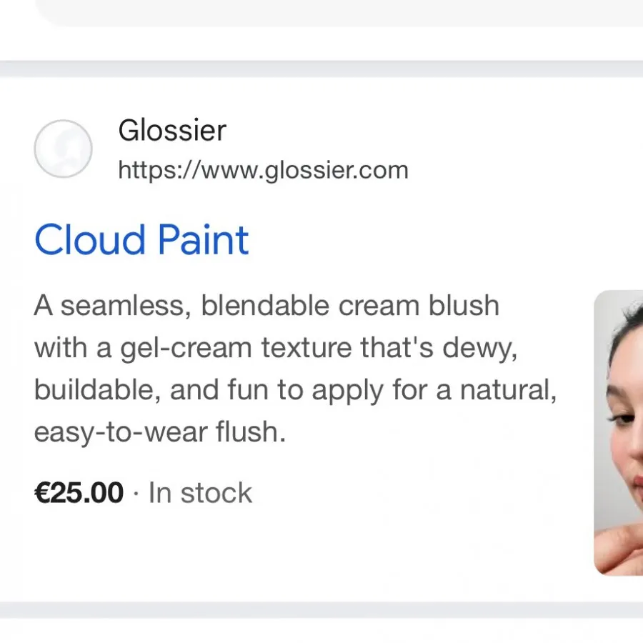 تینت آمریکایی glossier