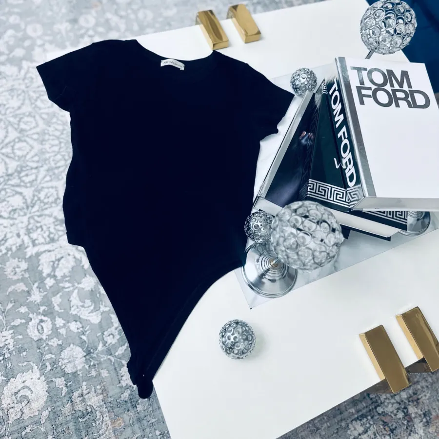 بادی آستین کوتاه مشکی