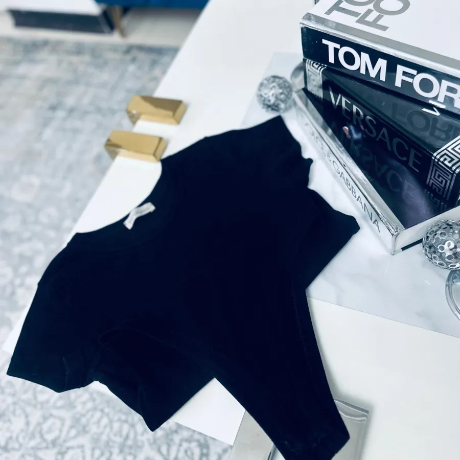 بادی آستین کوتاه مشکی