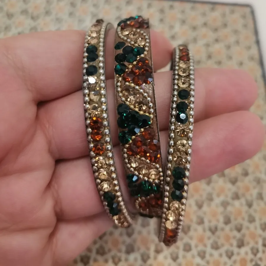 سه عدد النگو هندی سبز