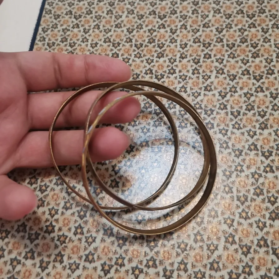 النگوی طرح گندمی طلایی