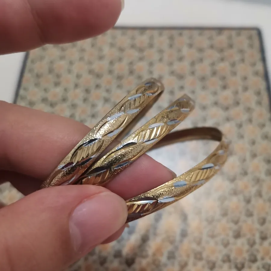 النگوی طرح گندمی طلایی