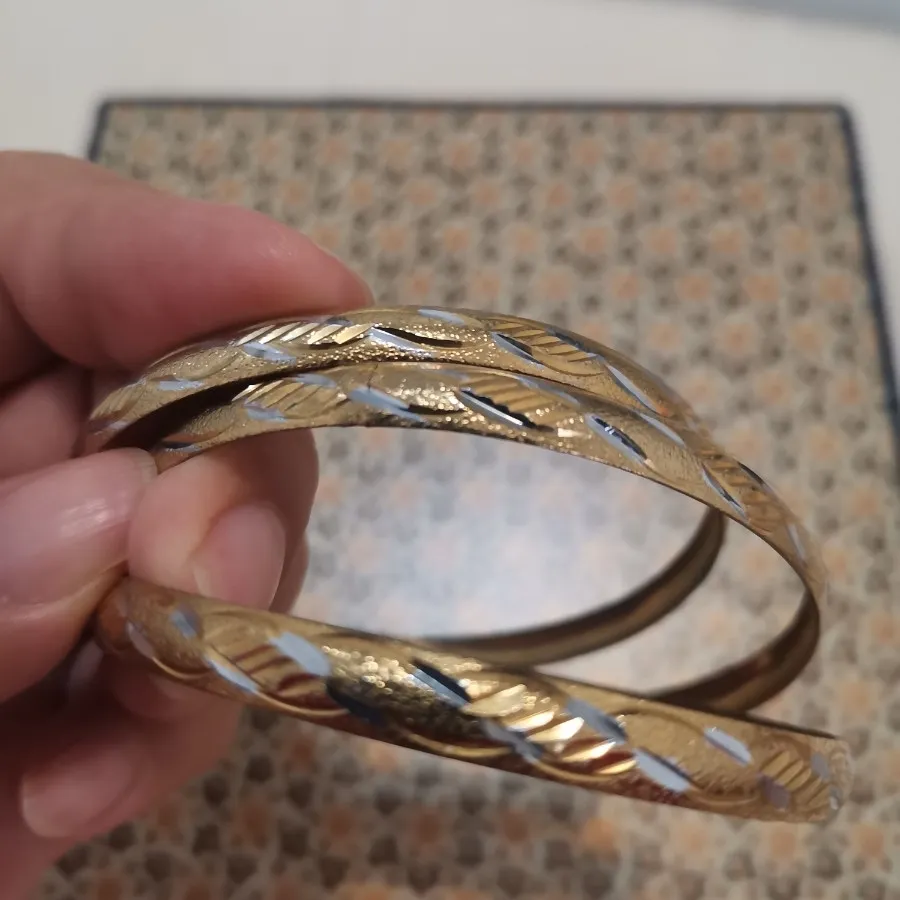 النگوی طرح گندمی طلایی