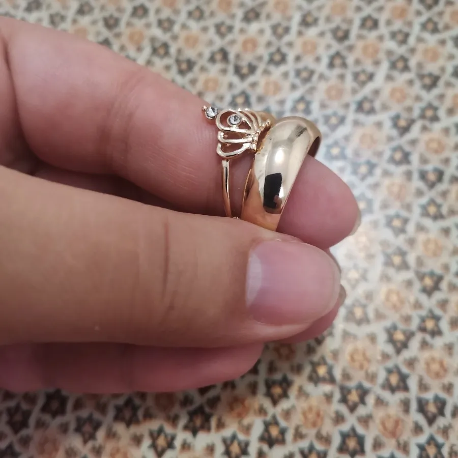 انگشتر تاجی تک نگین