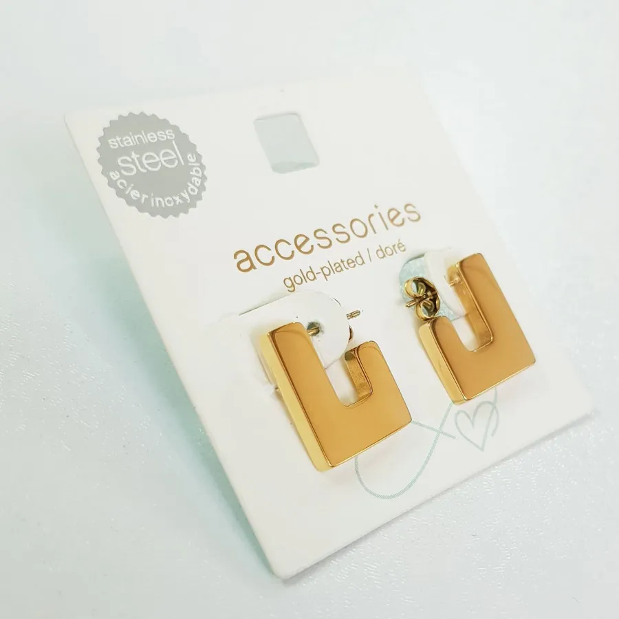 گوشواره استیل آبکاری طلا