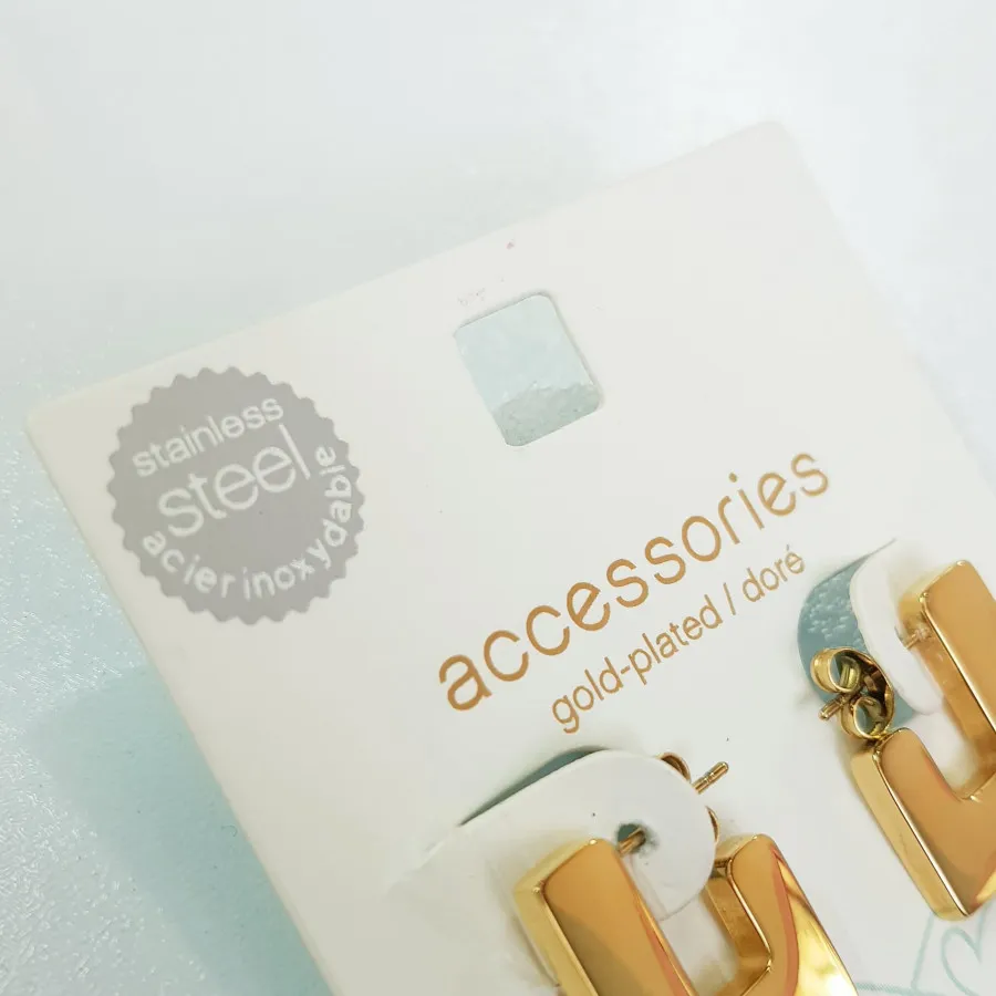 گوشواره استیل آبکاری طلا