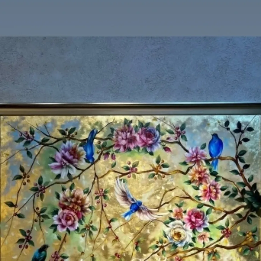 نقاشی رنگ روغن طرح بهشت