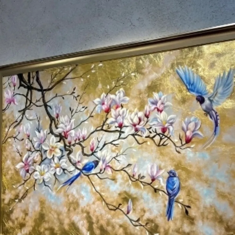 نقاشی رنگ روغن طرح بهشت