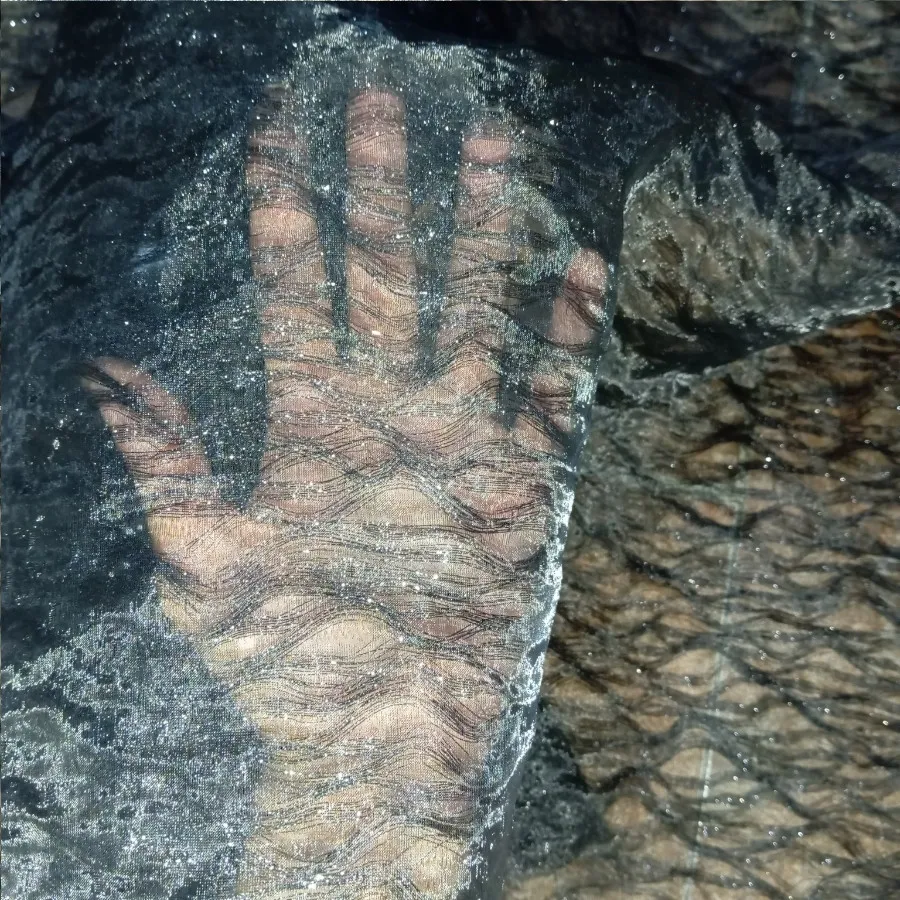 پارچه حریر مجلسی مشکی