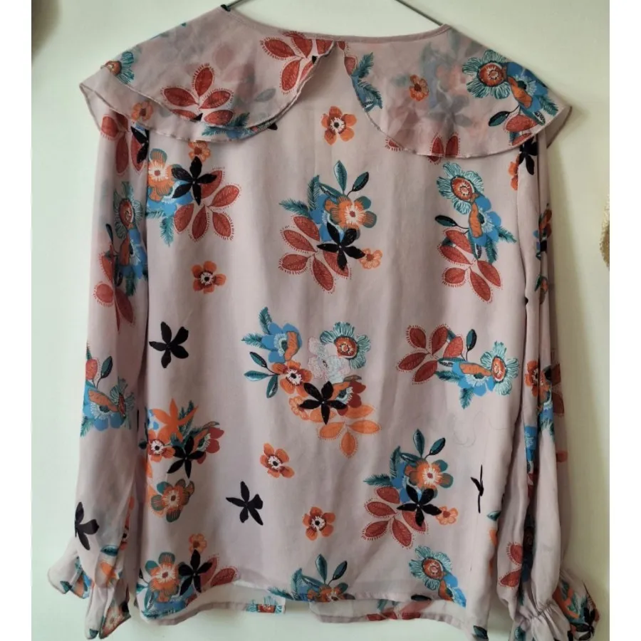 شومیز حریر استردار SHEIN