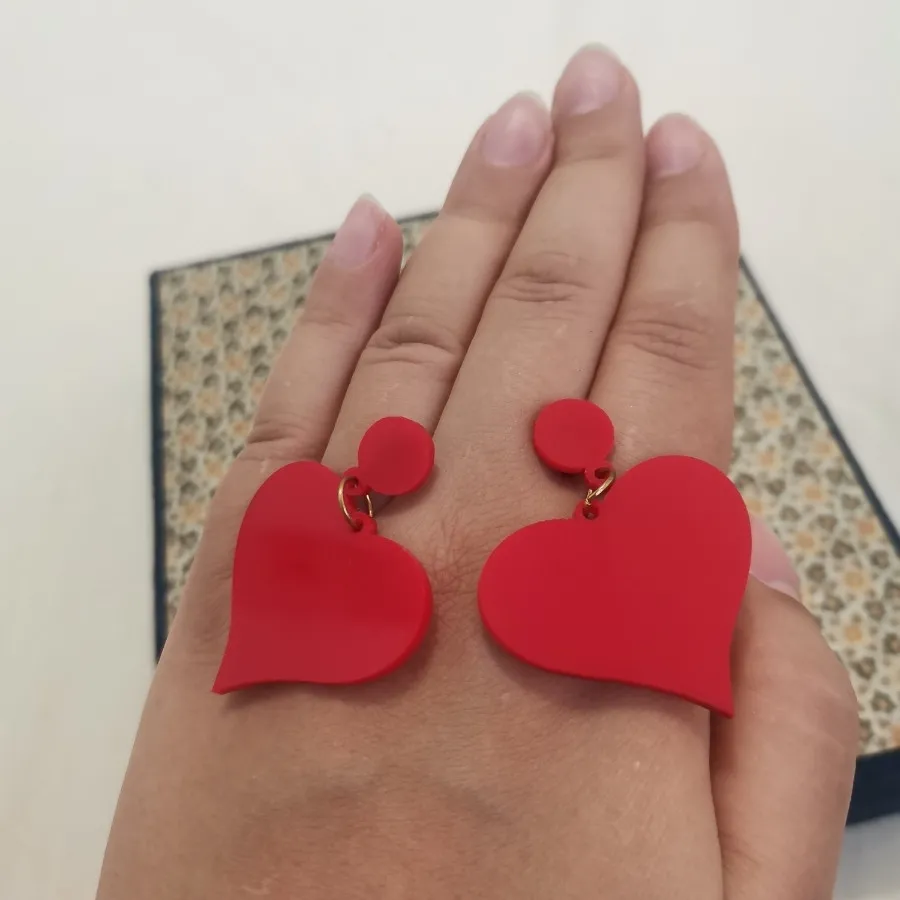 گوشواره قلب قرمز ولنتاین