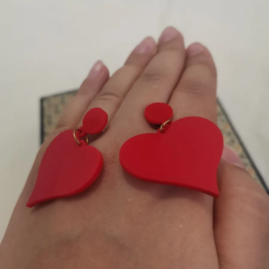 گوشواره قلب قرمز ولنتاین