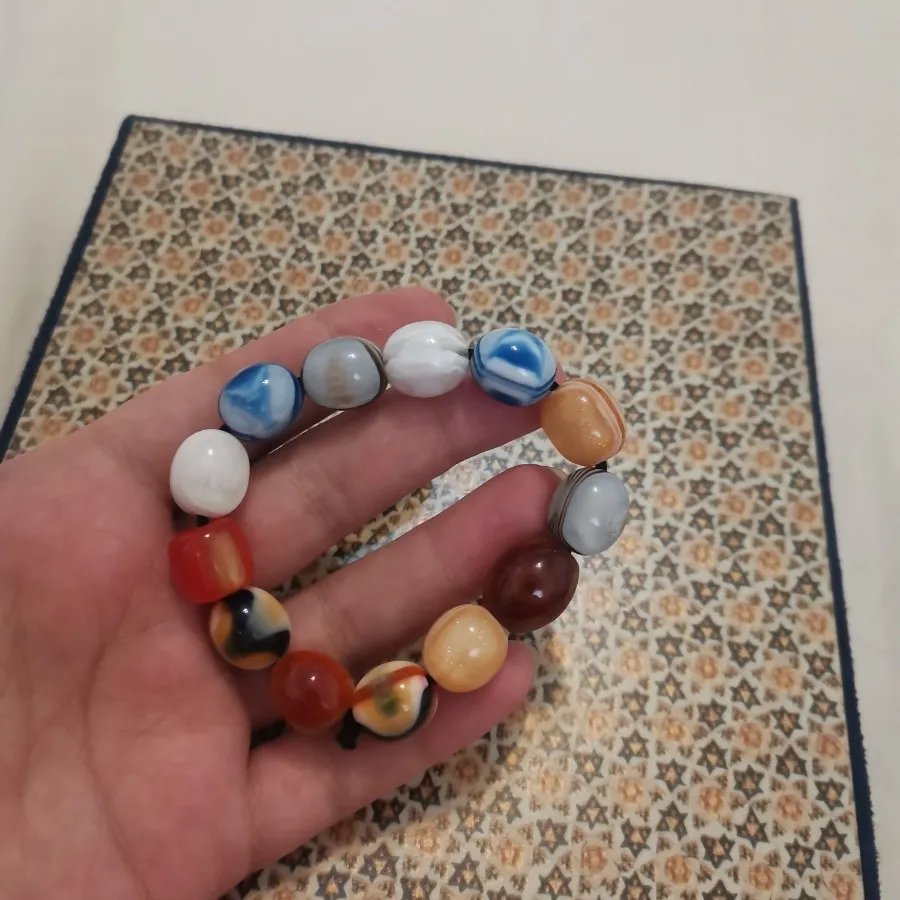 دستبند مهره سنگی