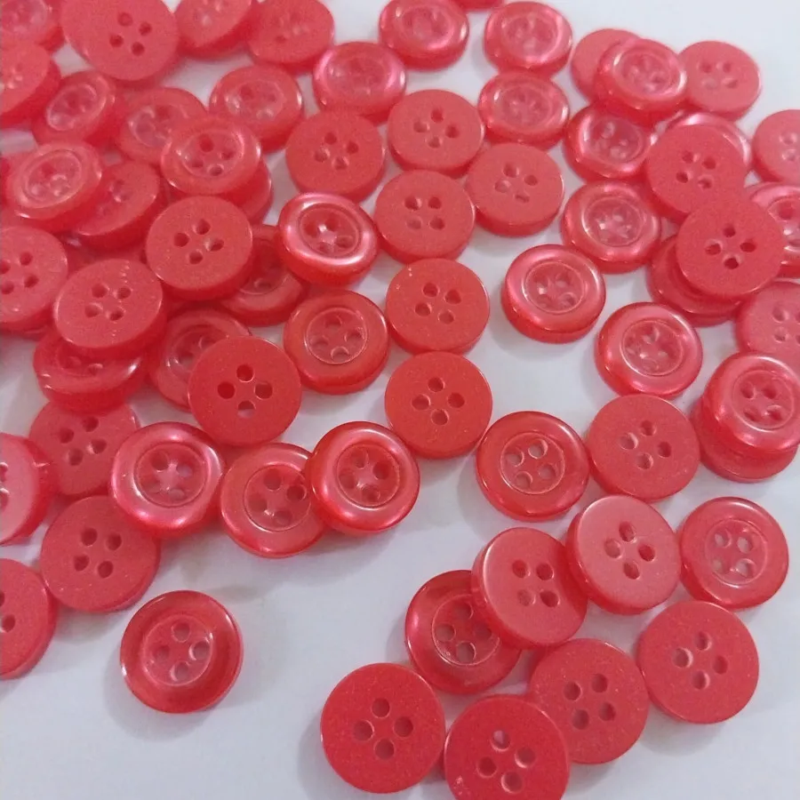 دکمه صدف یکسانتی50عددقرمز
