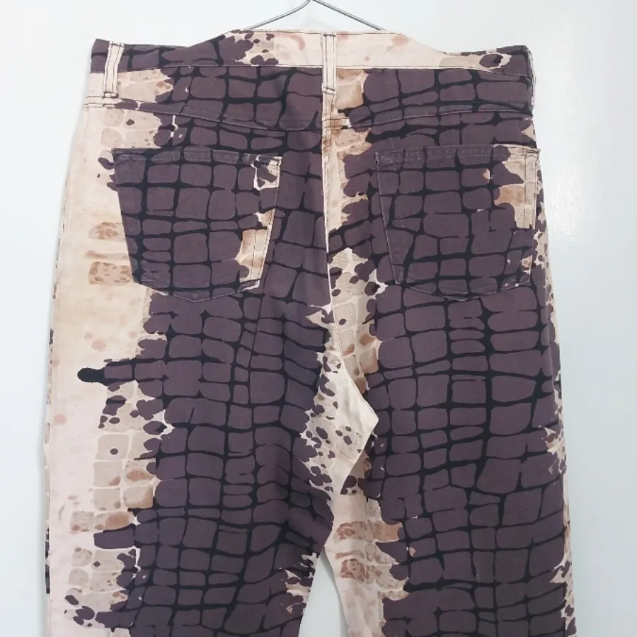 شلوار لی کشی طرح دار