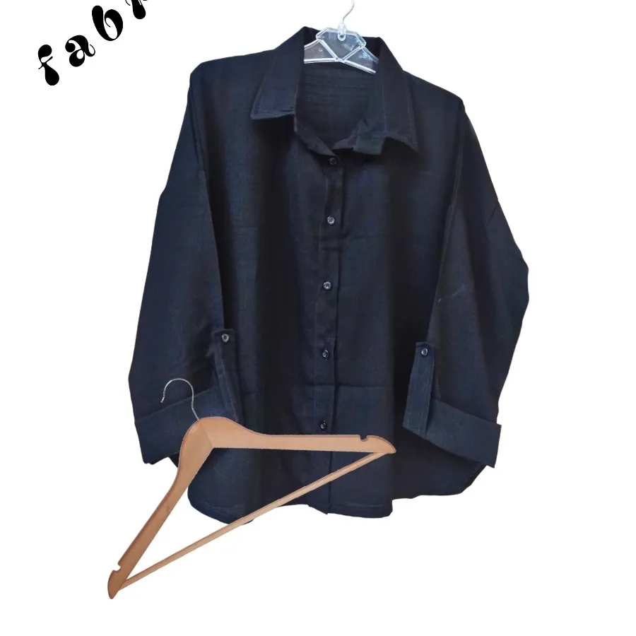 شومیز مانتویی مشکی