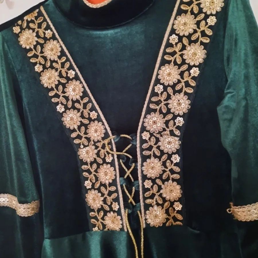 لباس مجلسی مخمل قاجاری