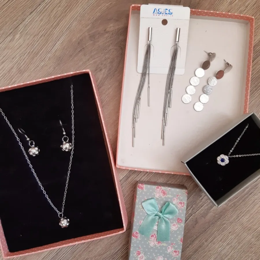 گردنبند استیل نگین دار