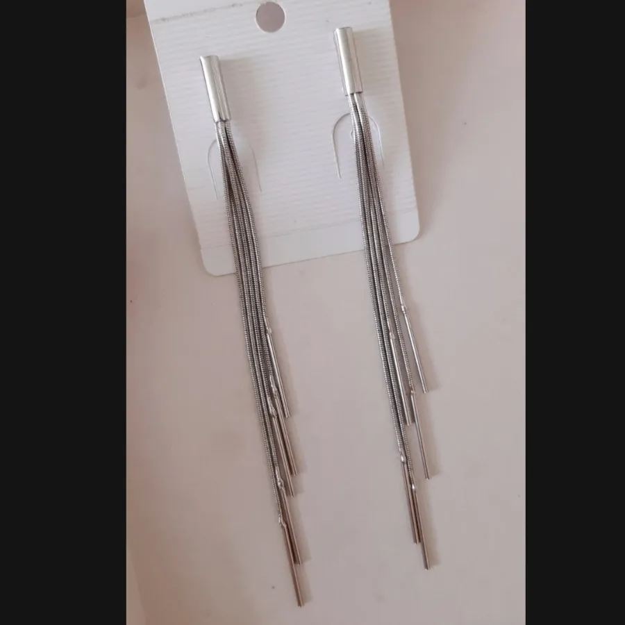 دو جفت گوشواره آویز استیل