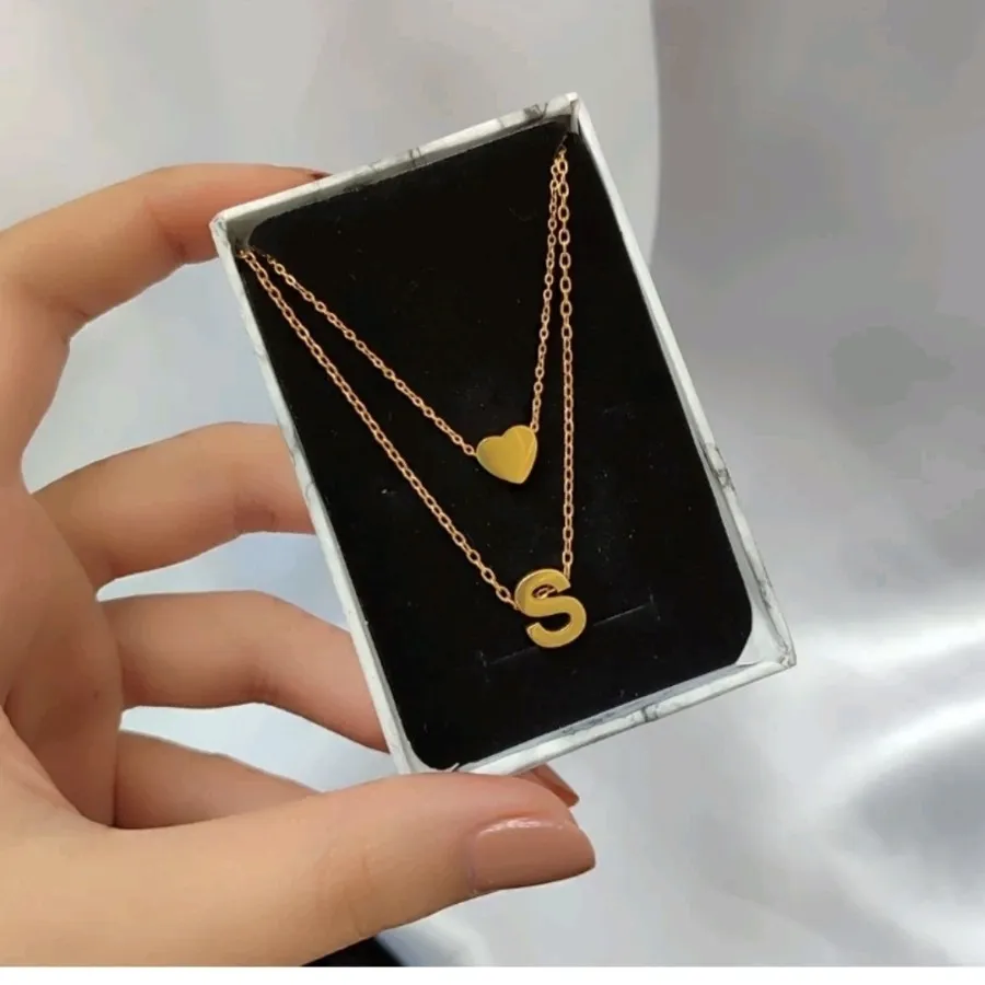 گردنبند دولاین حروف برجست