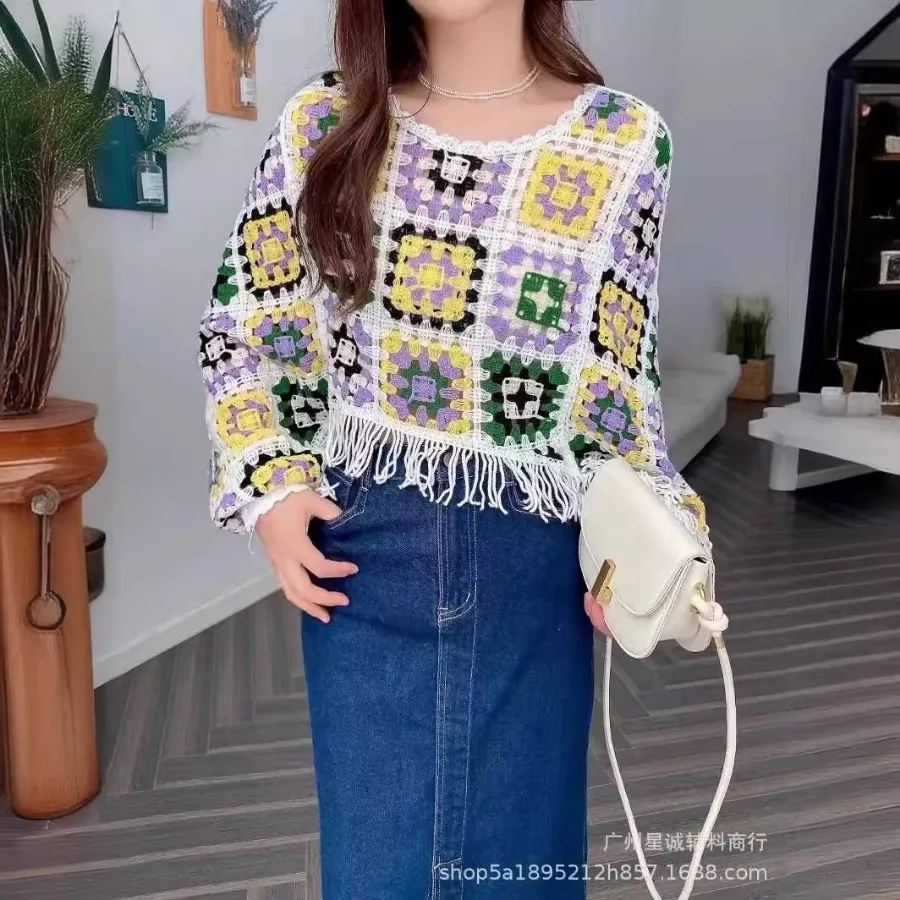 شومیز قلاب بافی