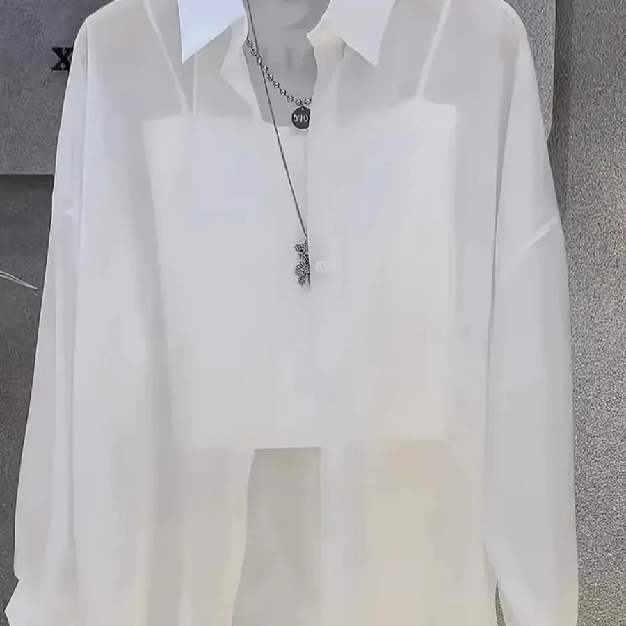 شومیز حریر سفید فری سایز