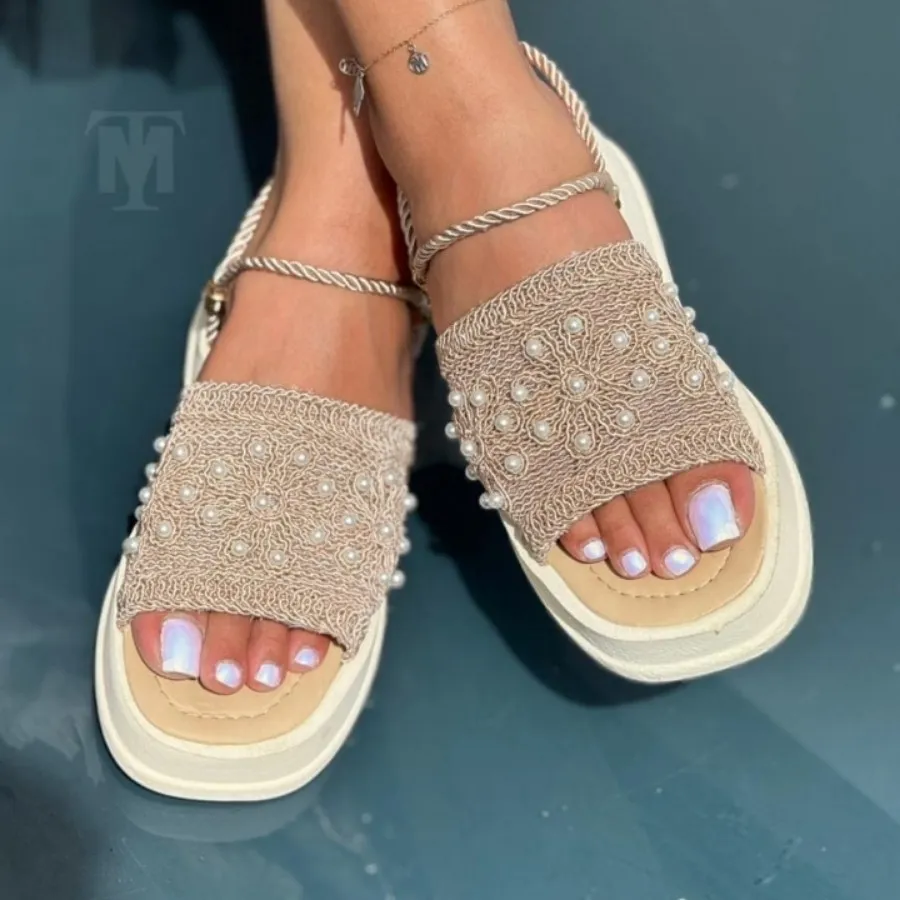 صندل تابستونی مرواریدی