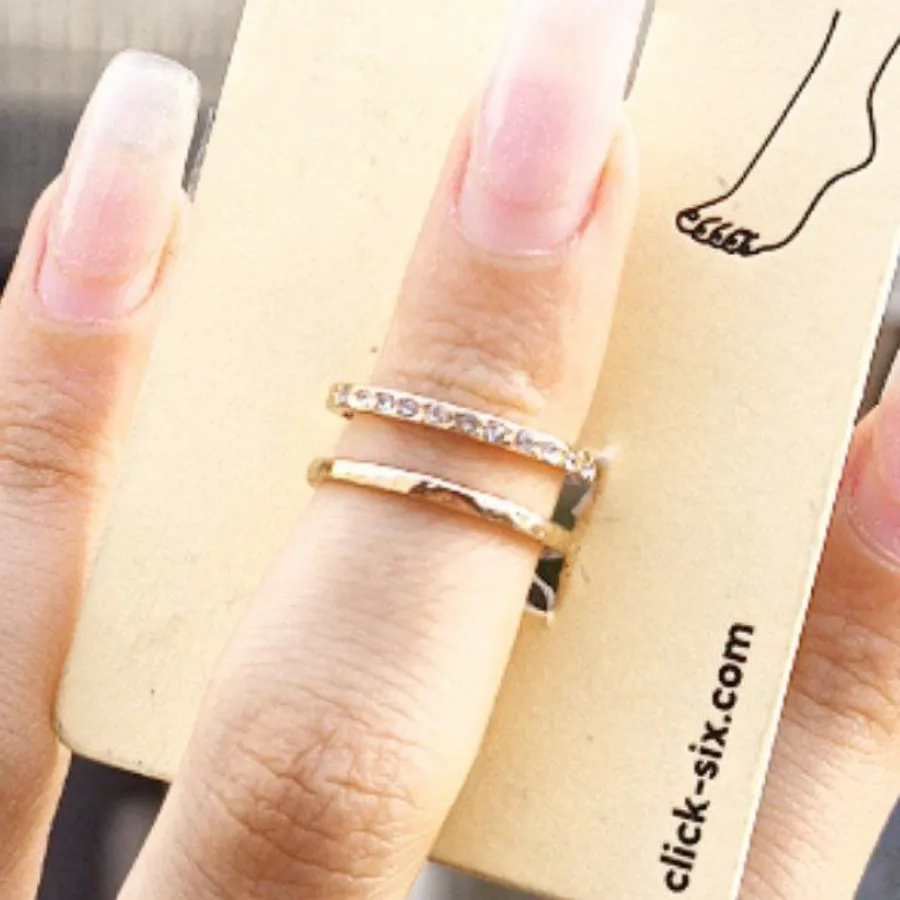 انگشتر پا نگین دار