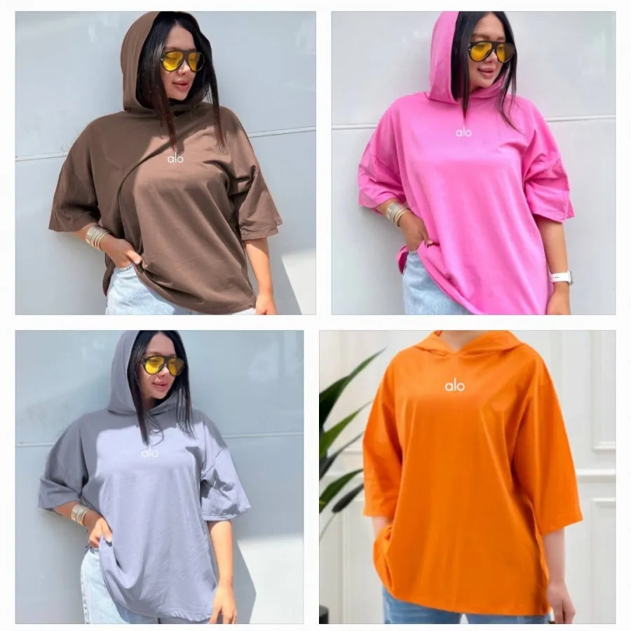 تیشرت باکسی کلاهدار