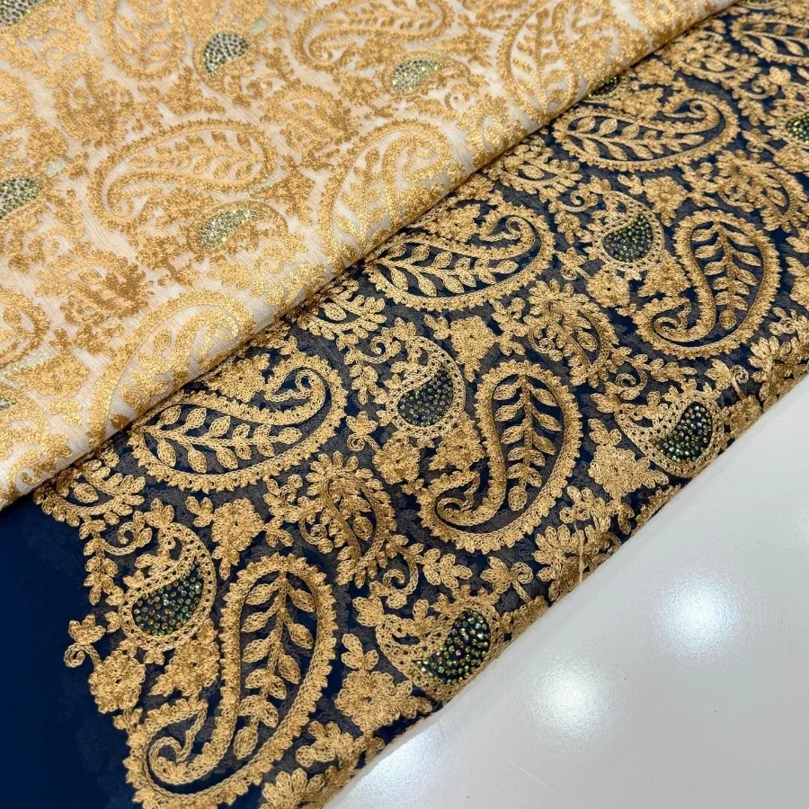 حریر سوزندوزی حاشیه دار